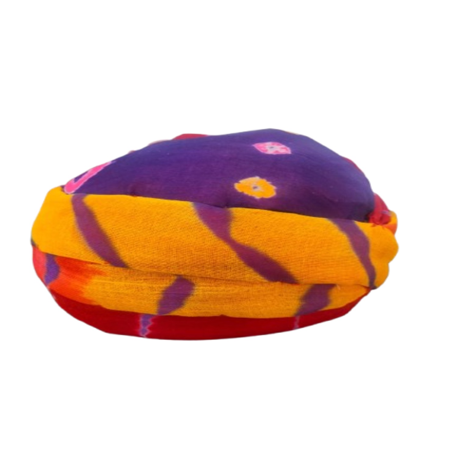 Traditional Rajasthani Safa Pagri Turban, Purple Yellow Red Multi-Colour