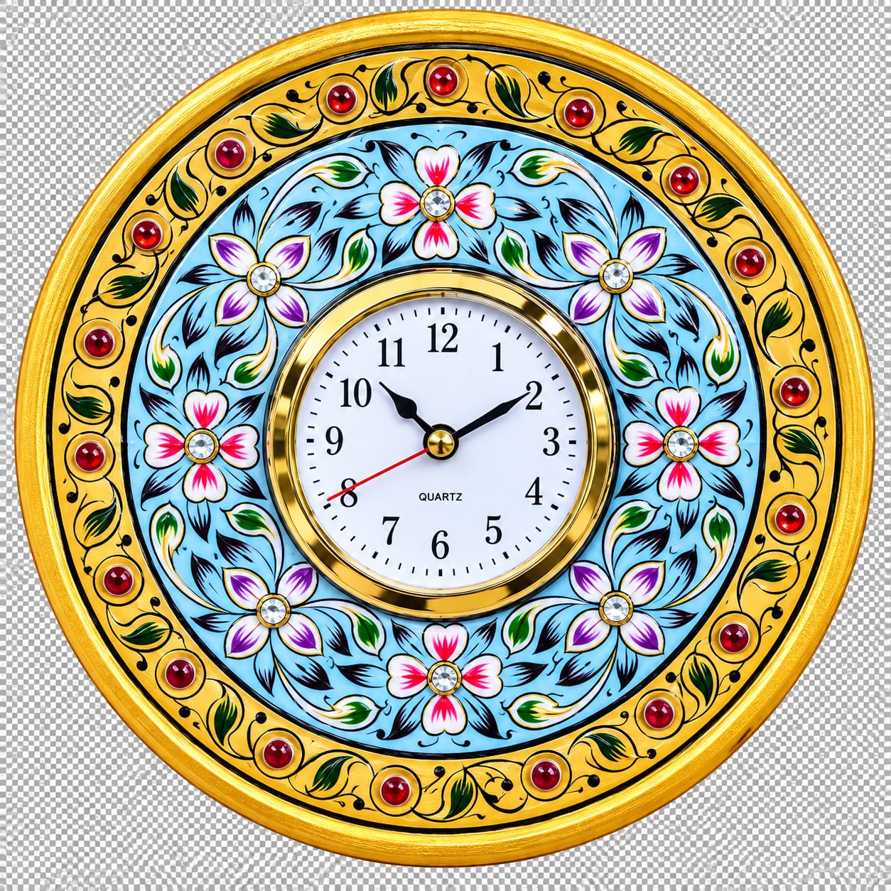 Marble Art Table Plate Watch 6"